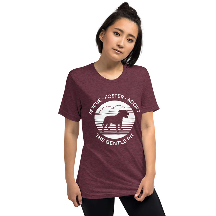 Rescue Foster Adopt Unisex Short sleeve t-shirt The Gentle Pit