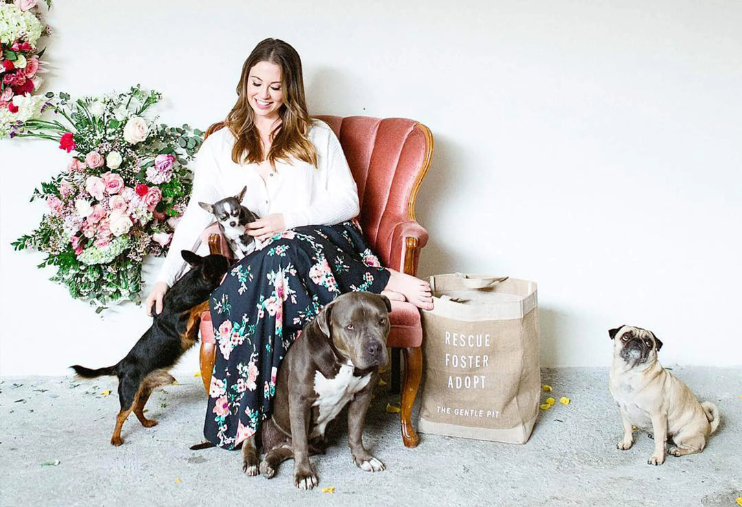 The Gentle Pit was founded with a philosophy of simplicity: anyone can support animal rescue simply by shopping for beautiful things. 