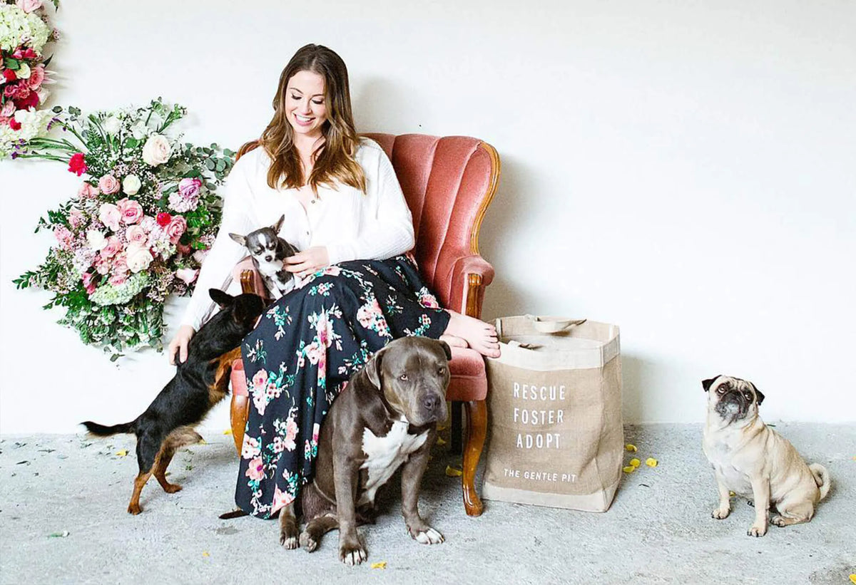 The Gentle Pit was founded with a philosophy of simplicity: anyone can support animal rescue simply by shopping for beautiful things. 