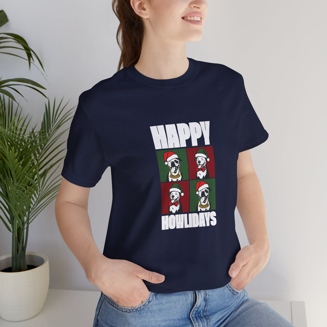 Happy Howlidays 2025 V2 Unisex Short Sleeve T-shirt