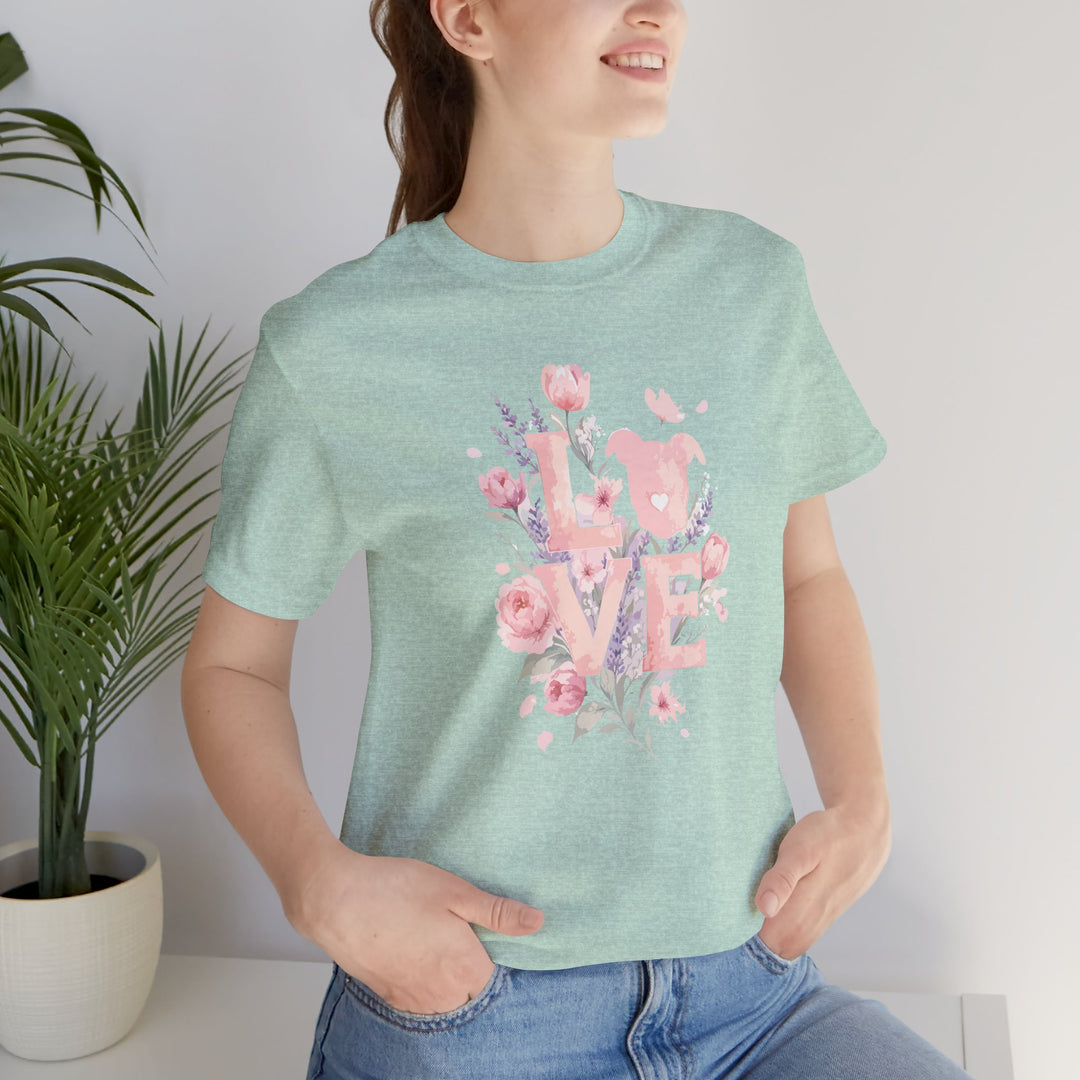 LOVE Floral Premium V3 Short Sleeve Tee