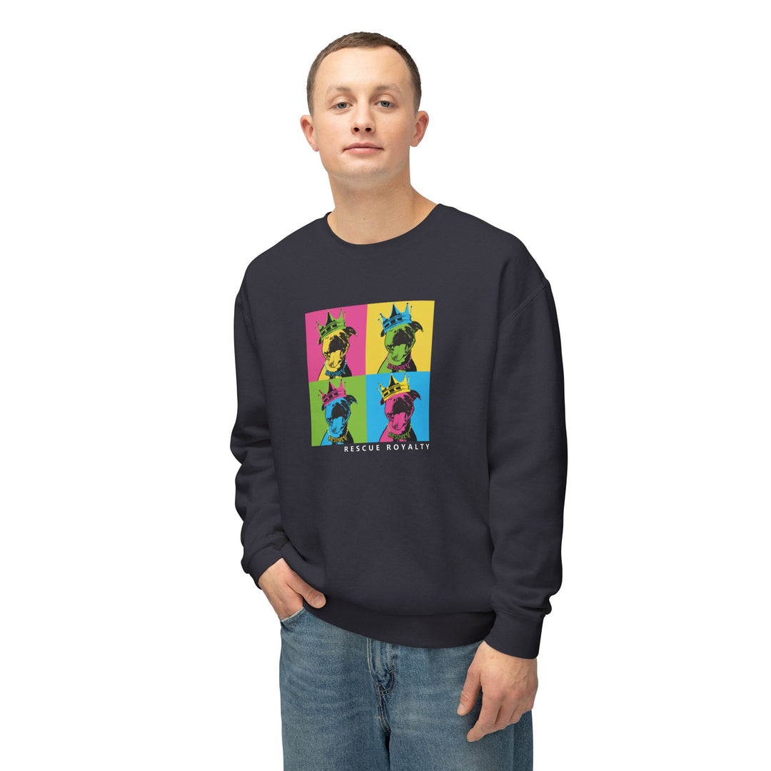 A Rescue Royalty Color Block Unisex Sweatshirt