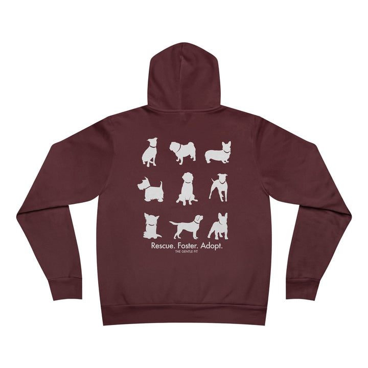 Rescue All The Dogs Unisex Sponge Fleece Pullover Hoodie