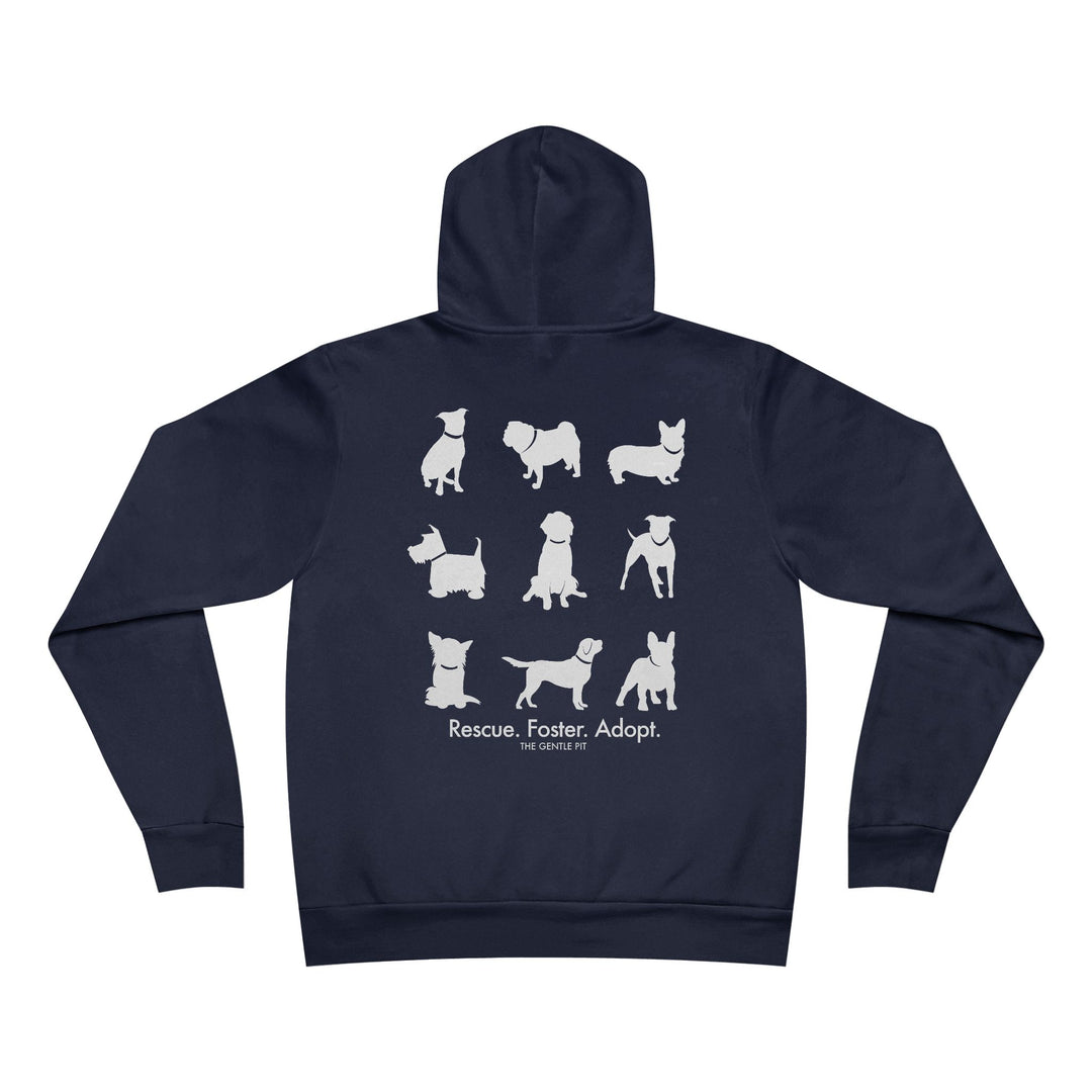 Rescue All The Dogs Unisex Sponge Fleece Pullover Hoodie