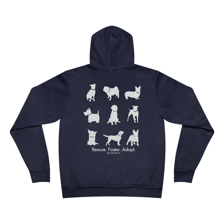 Rescue All The Dogs Unisex Sponge Fleece Pullover Hoodie