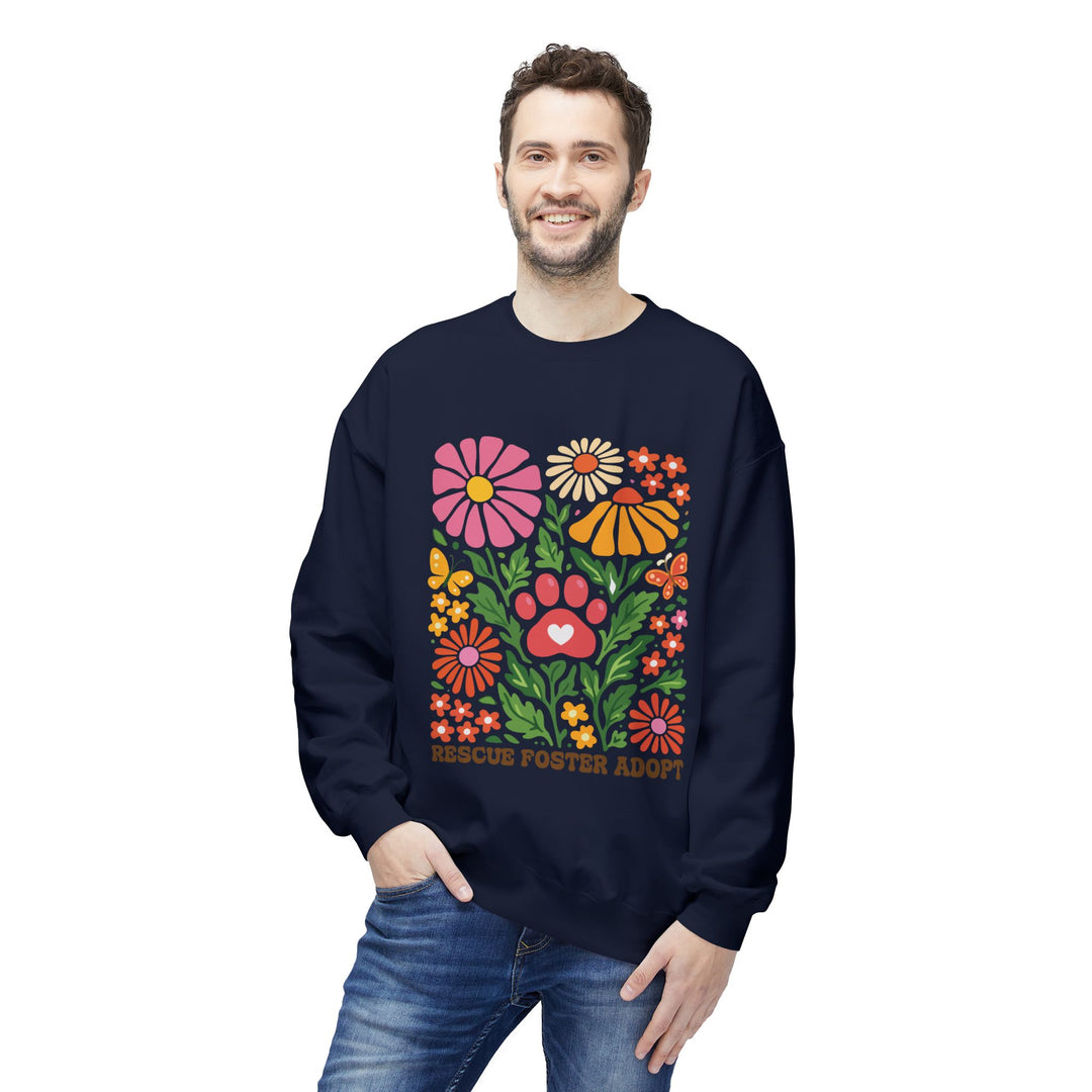 RFA Floral Collection V1 Softstyle Fleece Crewneck Sweatshirt