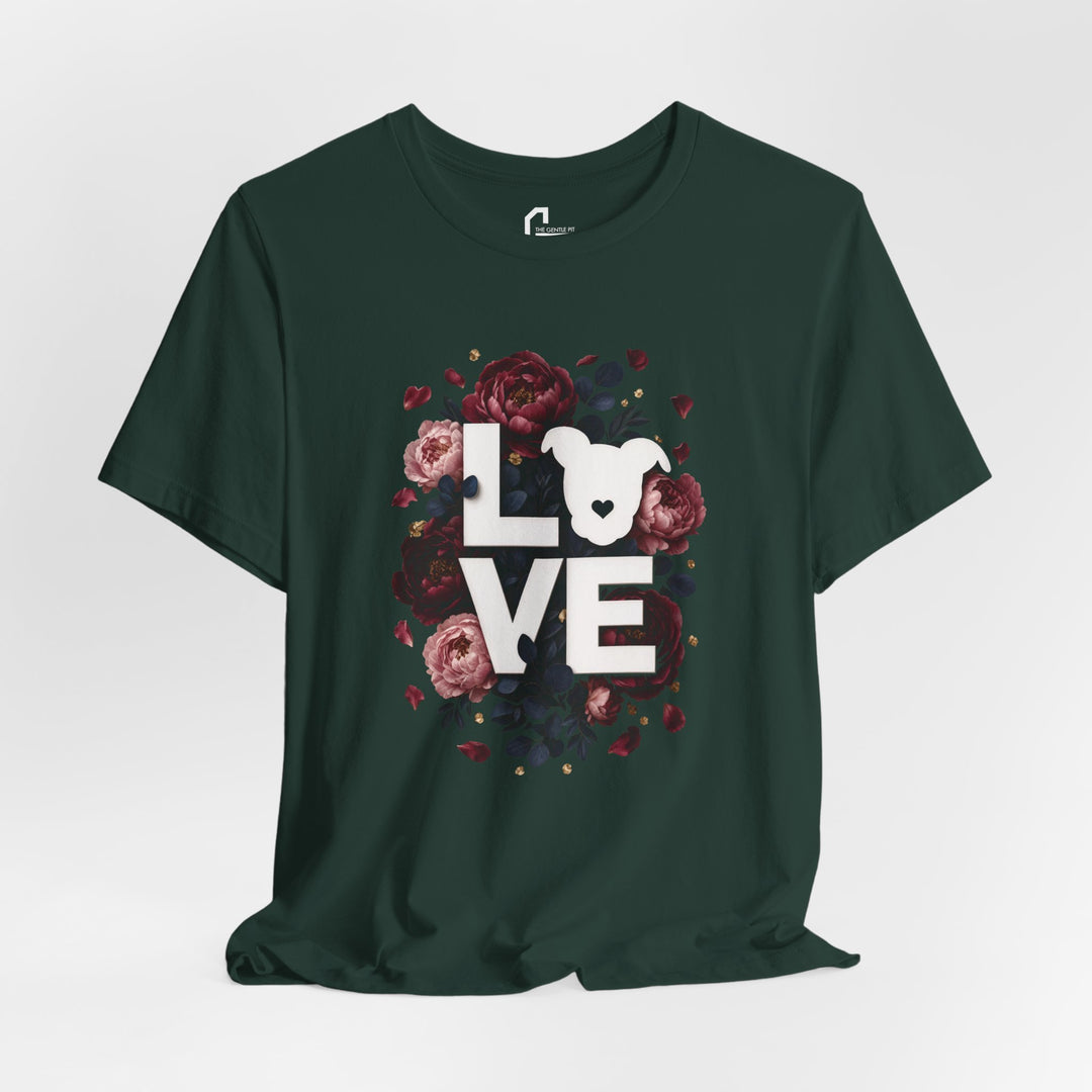 LOVE Floral Premium V1 Short Sleeve Tee