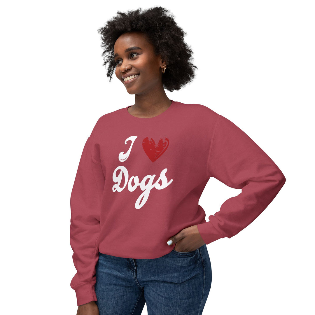 I Love Dogs Crew Neck Sweatshirt