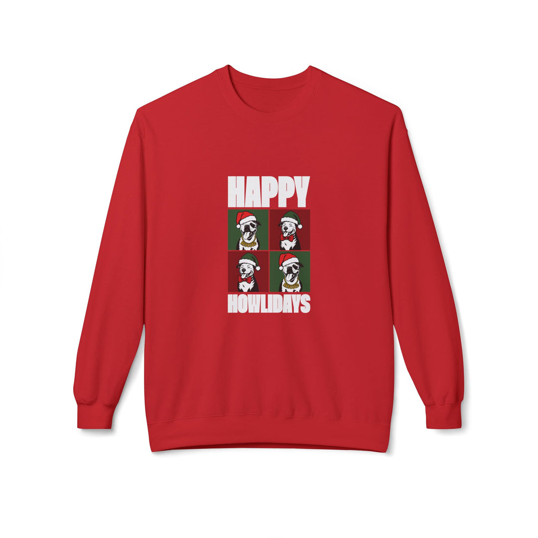 Happy Howlidays 2025 V2 Softstyle Fleece Crewneck Sweatshirt