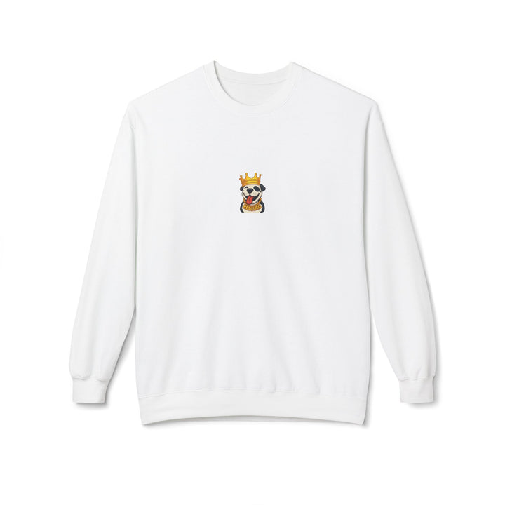 Crowned Pit Emoji Softstyle Fleece Crewneck Sweatshirt