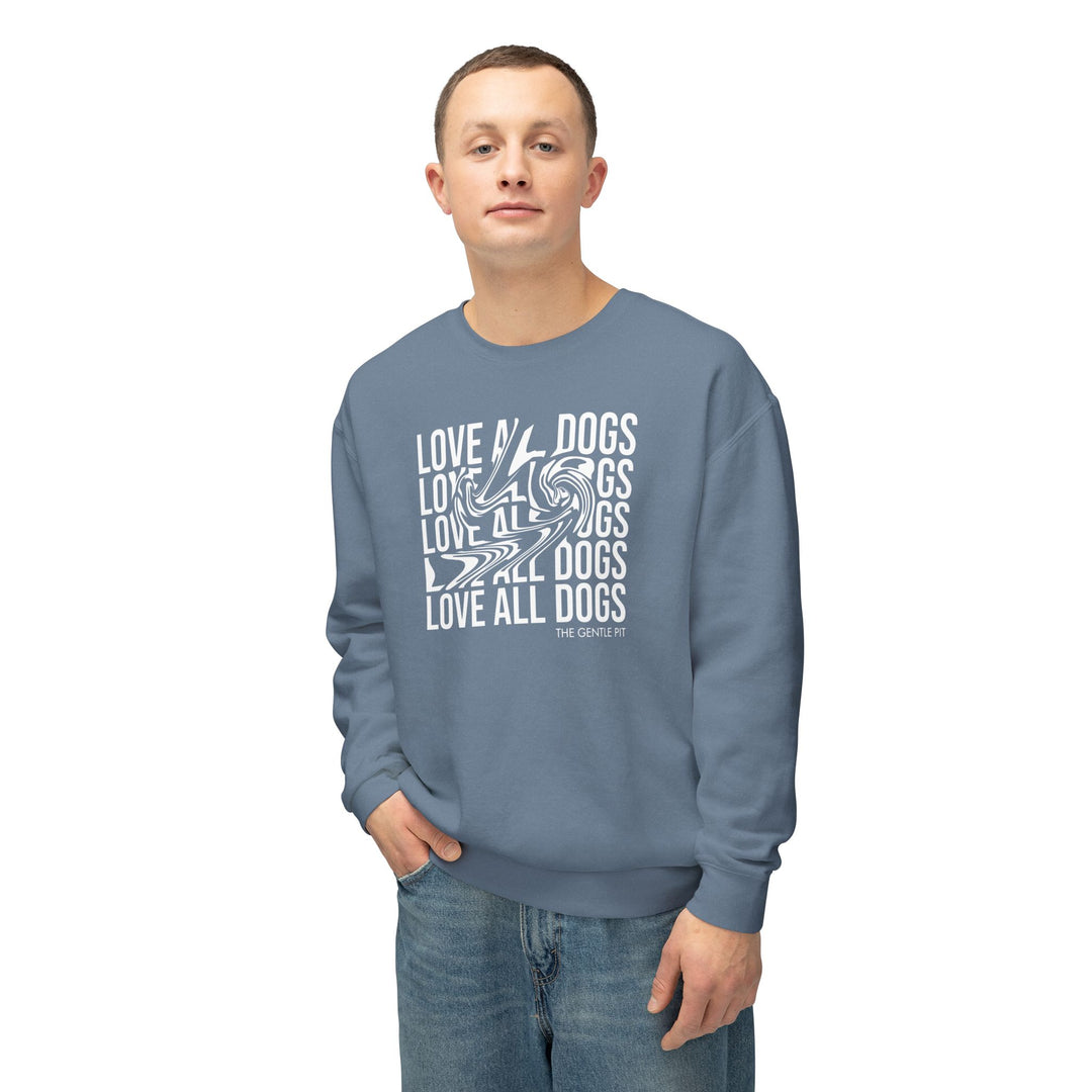 Love All Dogs Illussion Unisex Premium Sweatshirt