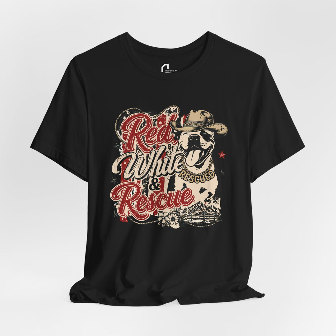 Red White and Rescue Short Sleeve Tee
