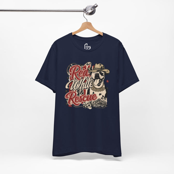 Red White and Rescue Short Sleeve Tee
