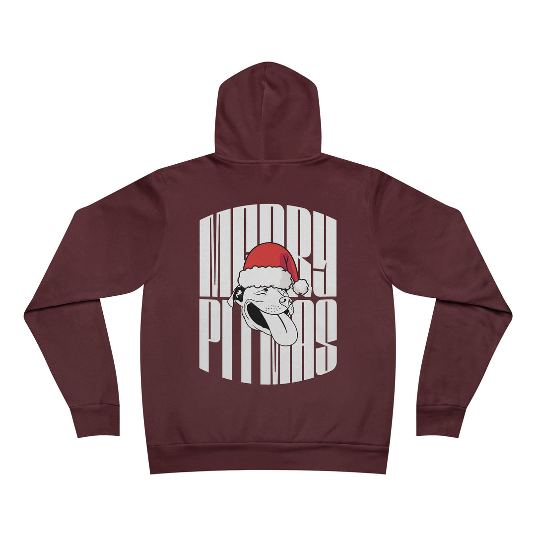 Merry Pitmas V3 Unisex Sponge Fleece Pullover Hoodie