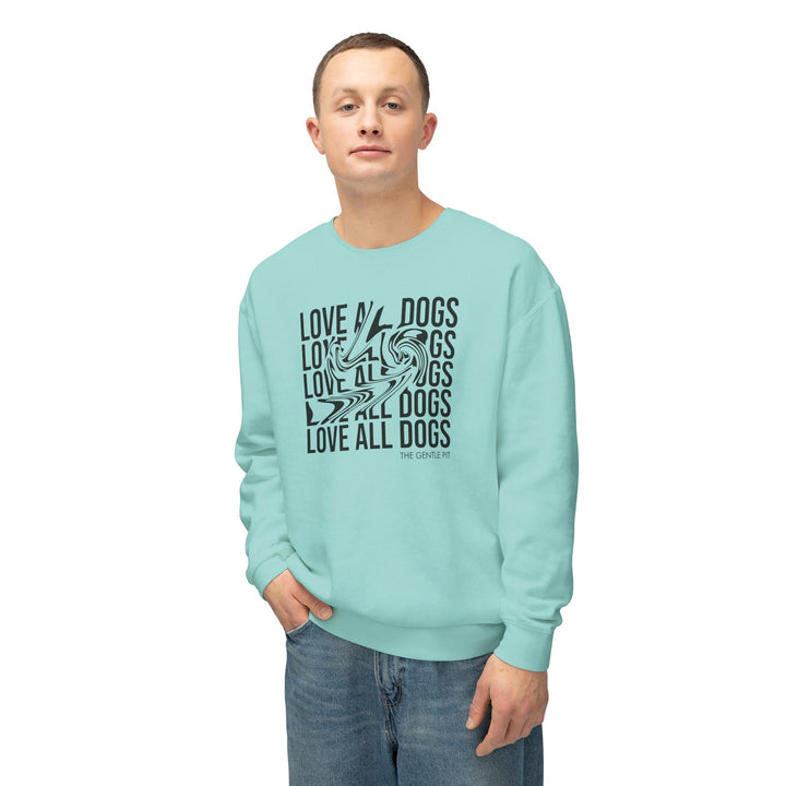 Love All Dogs Illussion Unisex Premium Sweatshirt