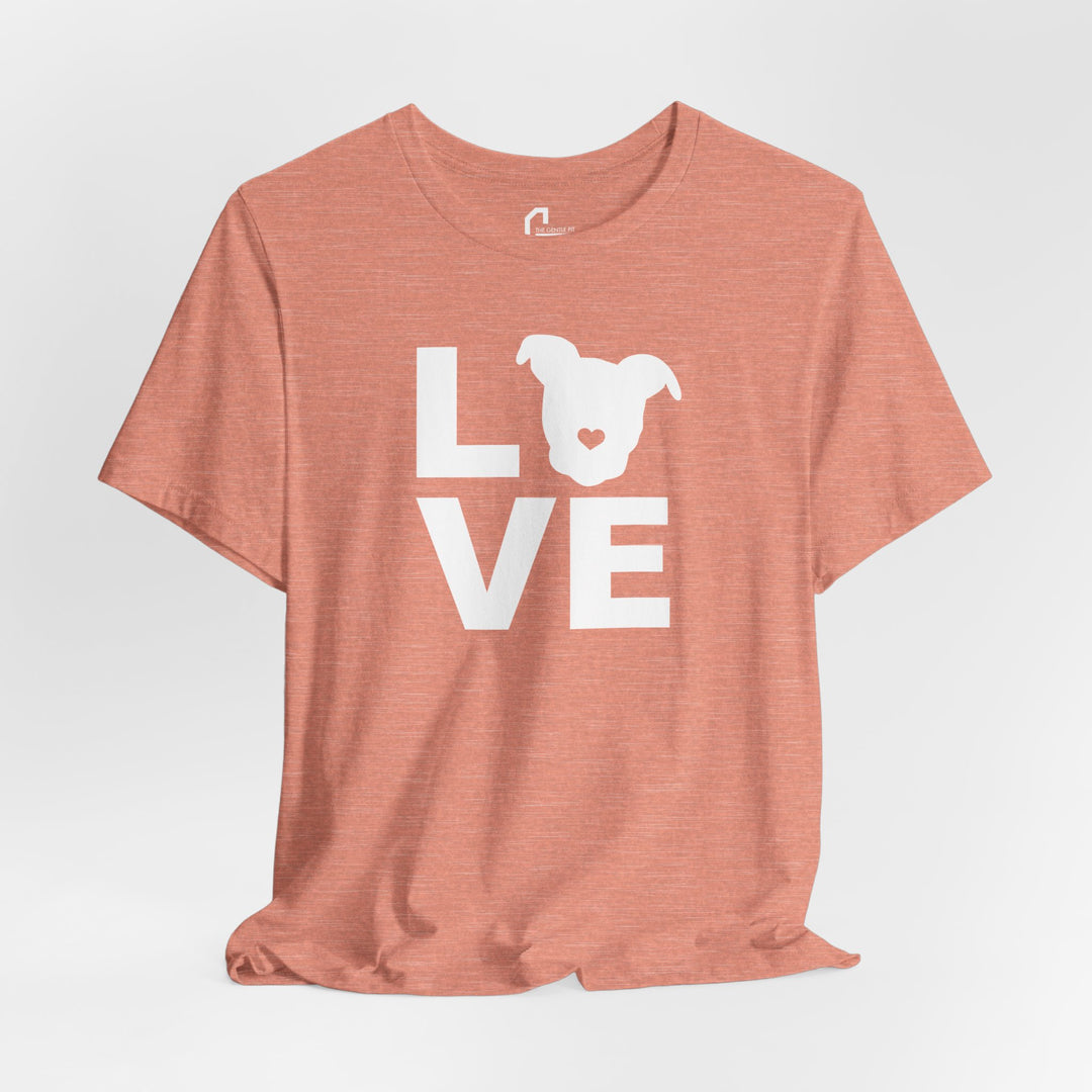 LOVE White Print Unisex T-Shirt