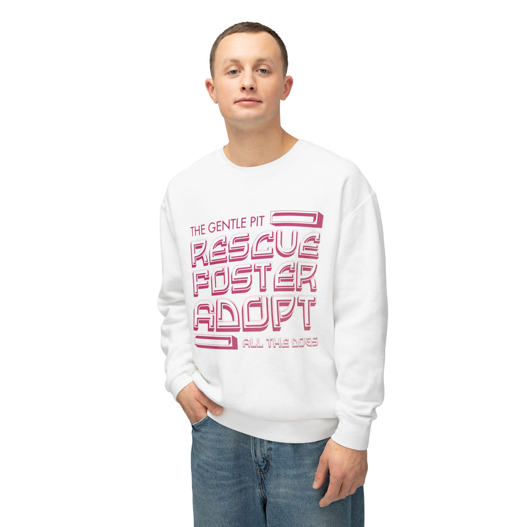 R.F.A Illusion style Print Design Unisex Crewneck Sweatshirt