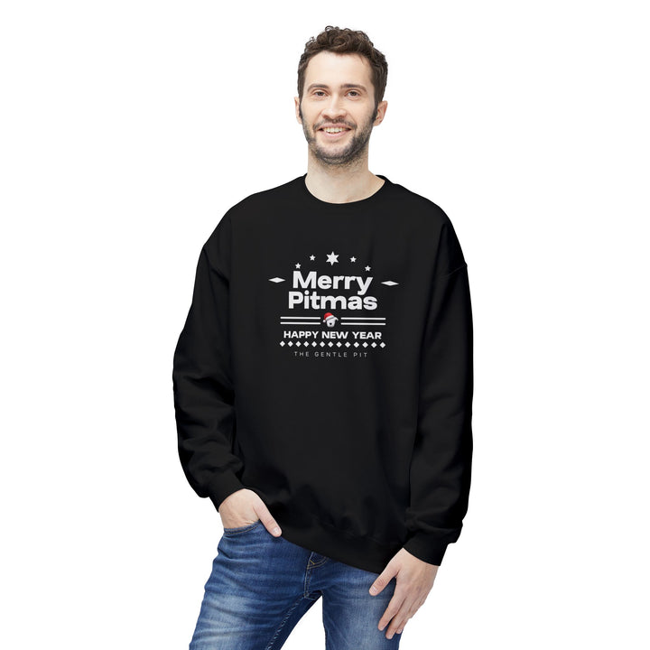 Merry Pitmas V5 Softstyle Fleece Crewneck Sweatshirt
