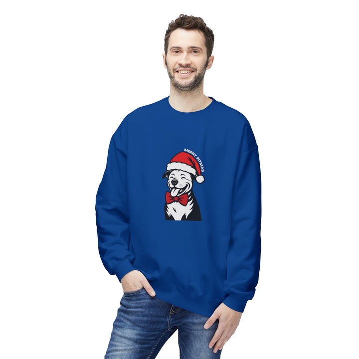 Merry Pitmas V3 Softstyle Fleece Crewneck Sweatshirt