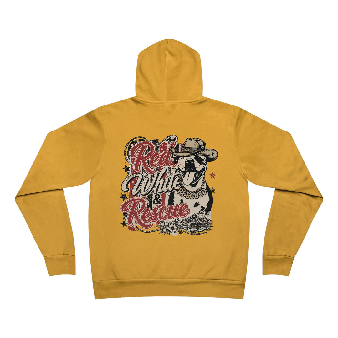 Red White and Rescue Pullover Hoodie