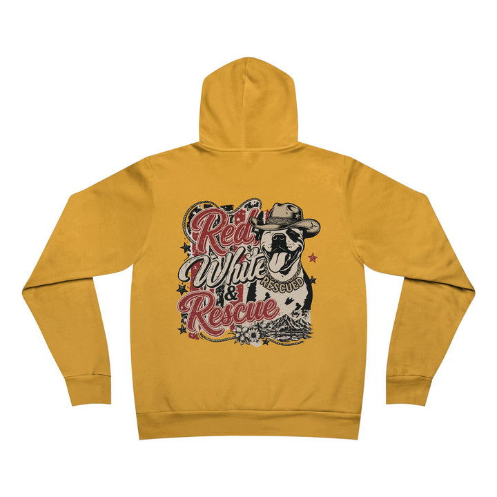 Red White and Rescue Pullover Hoodie