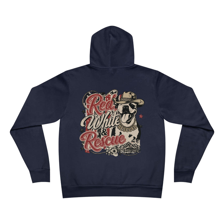 Red White and Rescue Pullover Hoodie