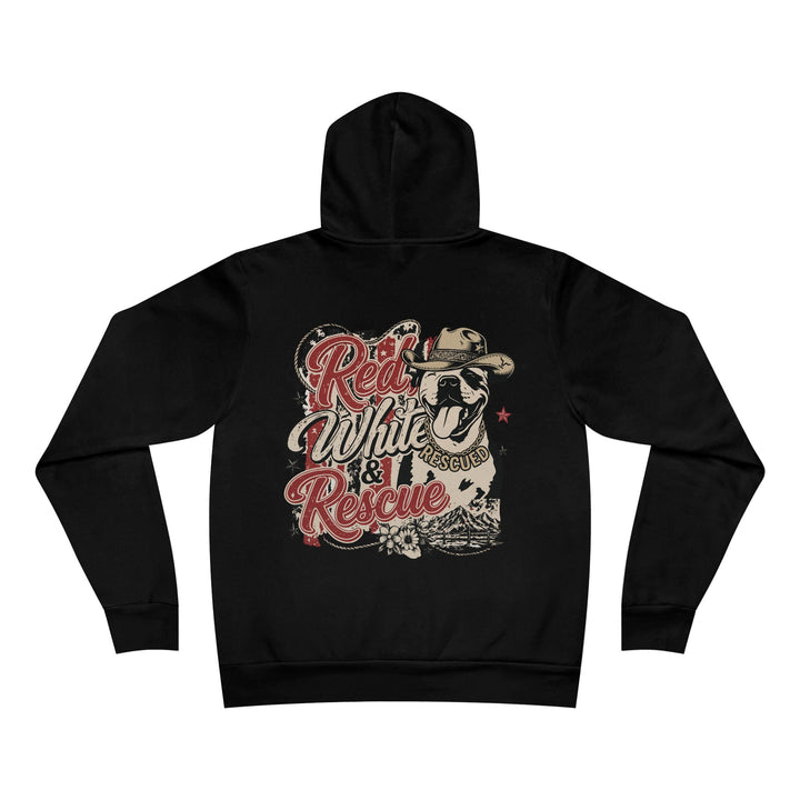Red White and Rescue Pullover Hoodie