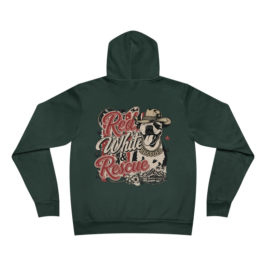 Red White and Rescue Pullover Hoodie