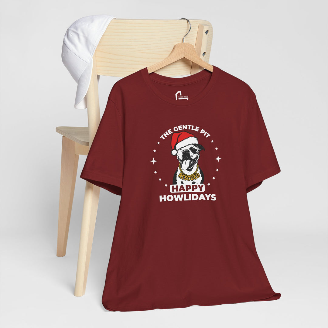Happy Howlidays 2025 V3 Unisex Short Sleeve T-shirt