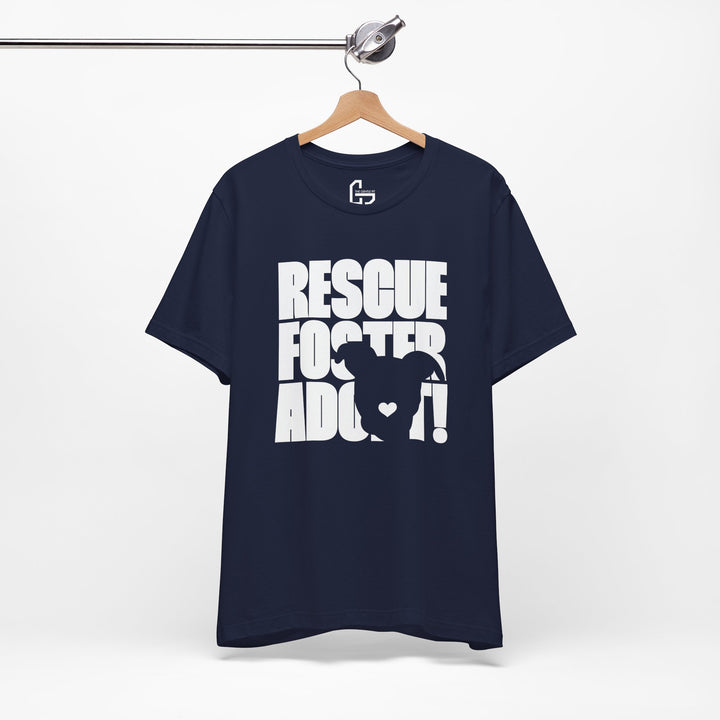 Rescue.Foster.Adopt V3 Unisex Short Sleeve T-shirt