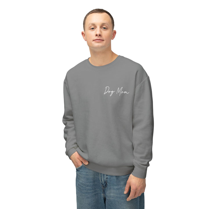 Dog Mom Cursive Unisex Premium Sweatshirt