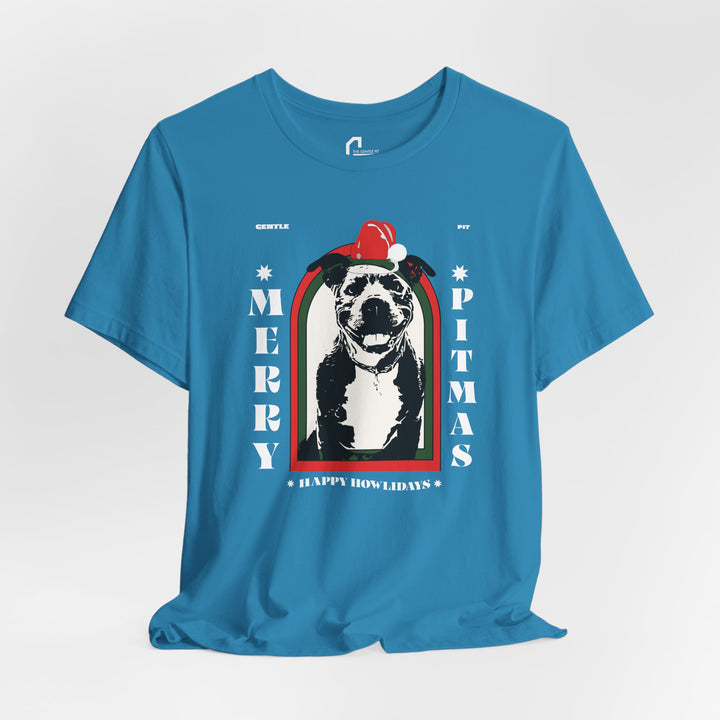 Merry Pitmas & Happy Howlidays Unisex Short Sleeve T-Shirt