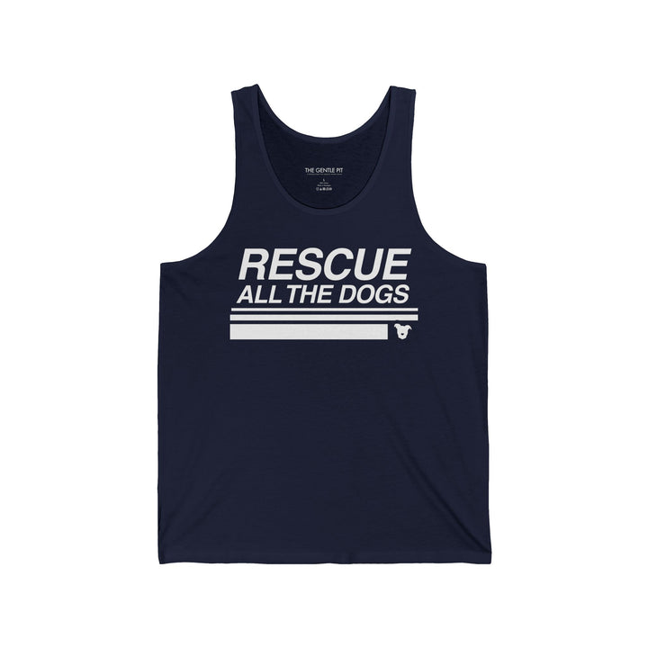 Rescue All The Dogs Unisex Jersey Tank