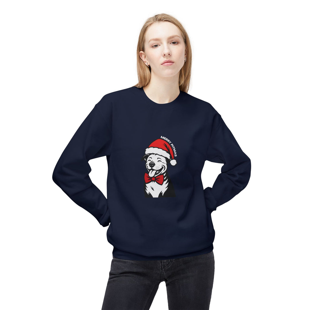 Merry Pitmas V3 Softstyle Fleece Crewneck Sweatshirt