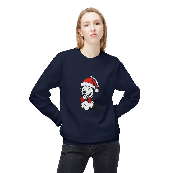 Merry Pitmas V3 Softstyle Fleece Crewneck Sweatshirt