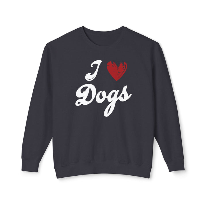 I Love Dogs Crew Neck Sweatshirt