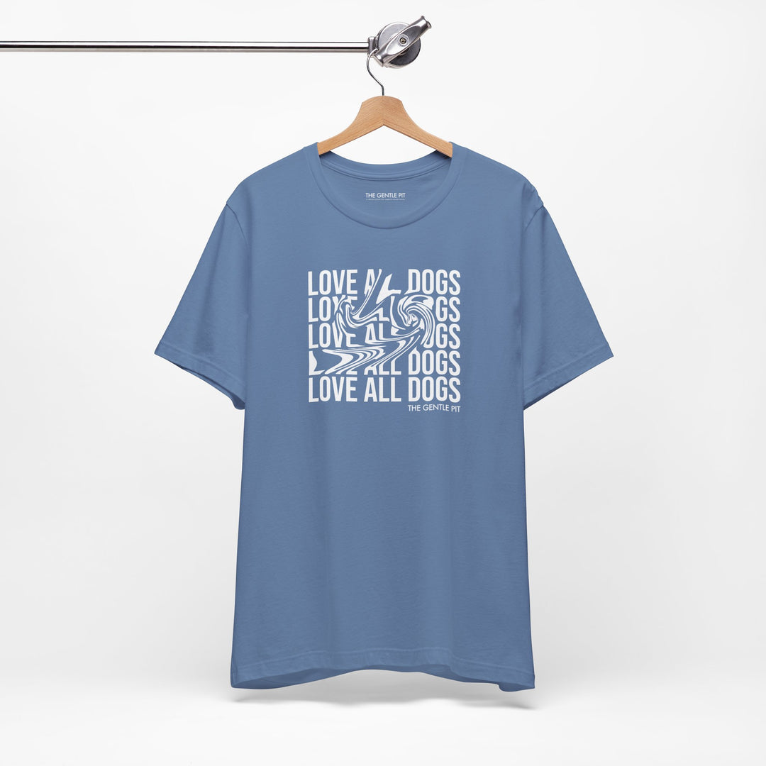 Love All Dogs Illussion Unisex Short Sleeve T-shirt