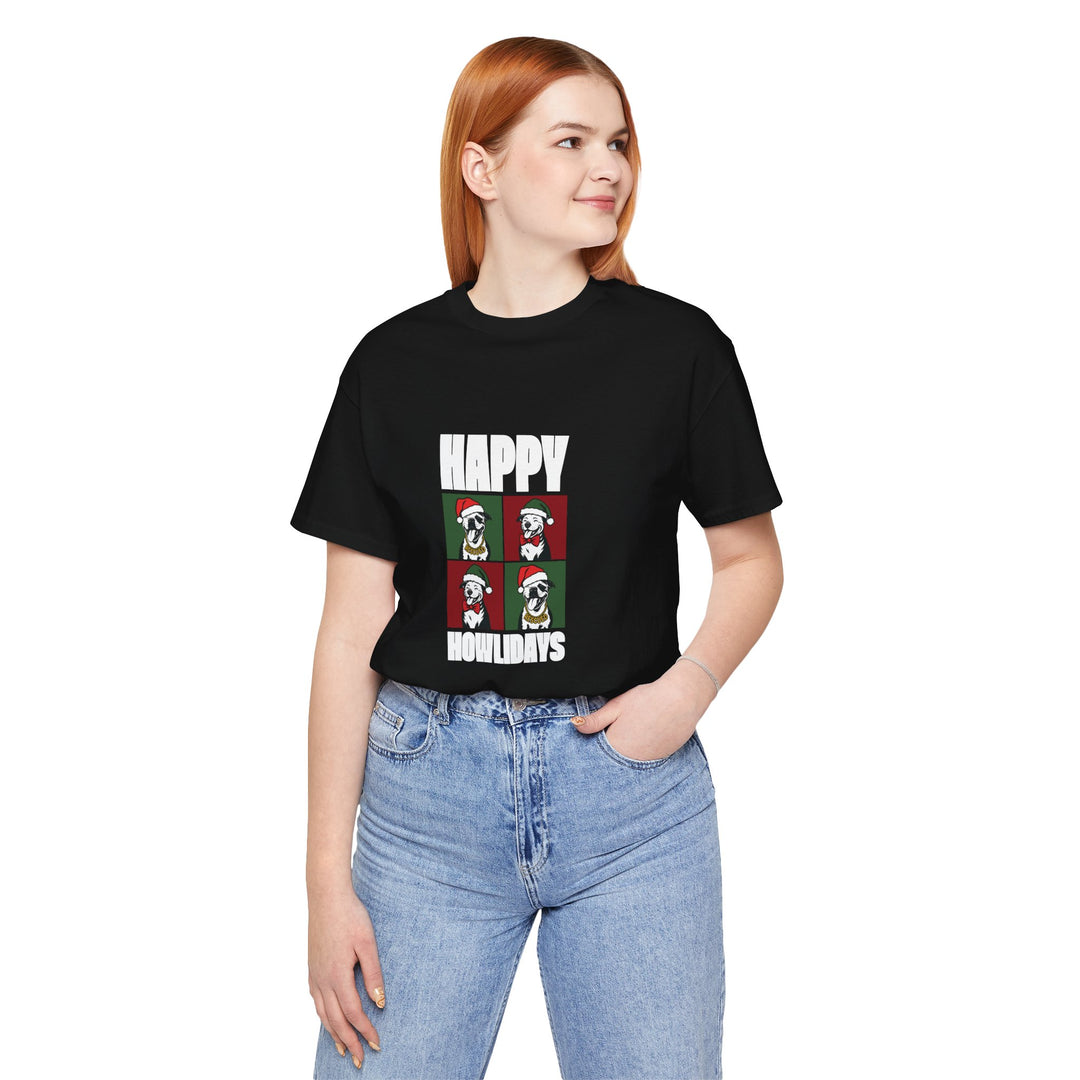 Happy Howlidays 2025 V2 Unisex Short Sleeve T-shirt