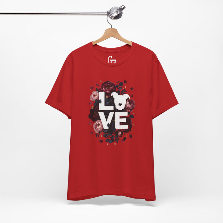LOVE Floral Premium V1 Short Sleeve Tee