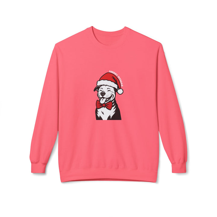 Merry Pitmas V3 Softstyle Fleece Crewneck Sweatshirt