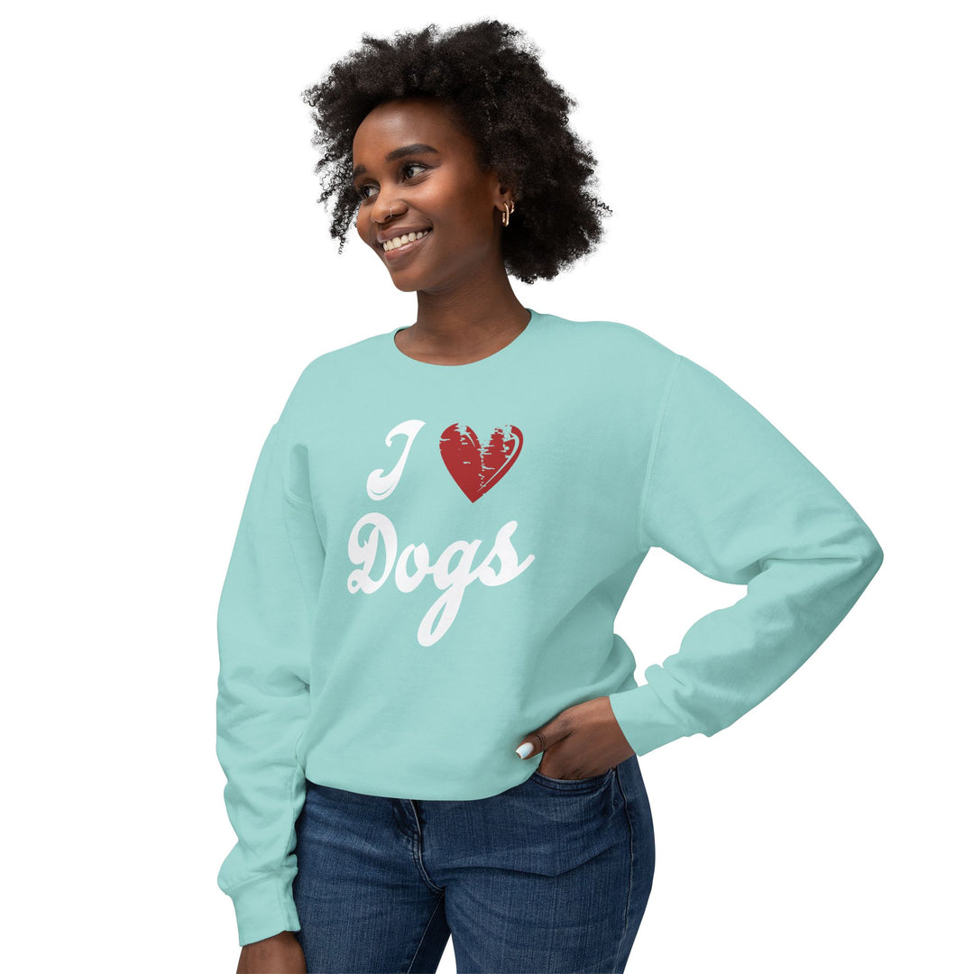 I Love Dogs Crew Neck Sweatshirt