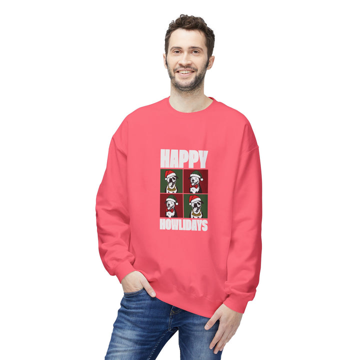 Happy Howlidays 2025 V2 Softstyle Fleece Crewneck Sweatshirt