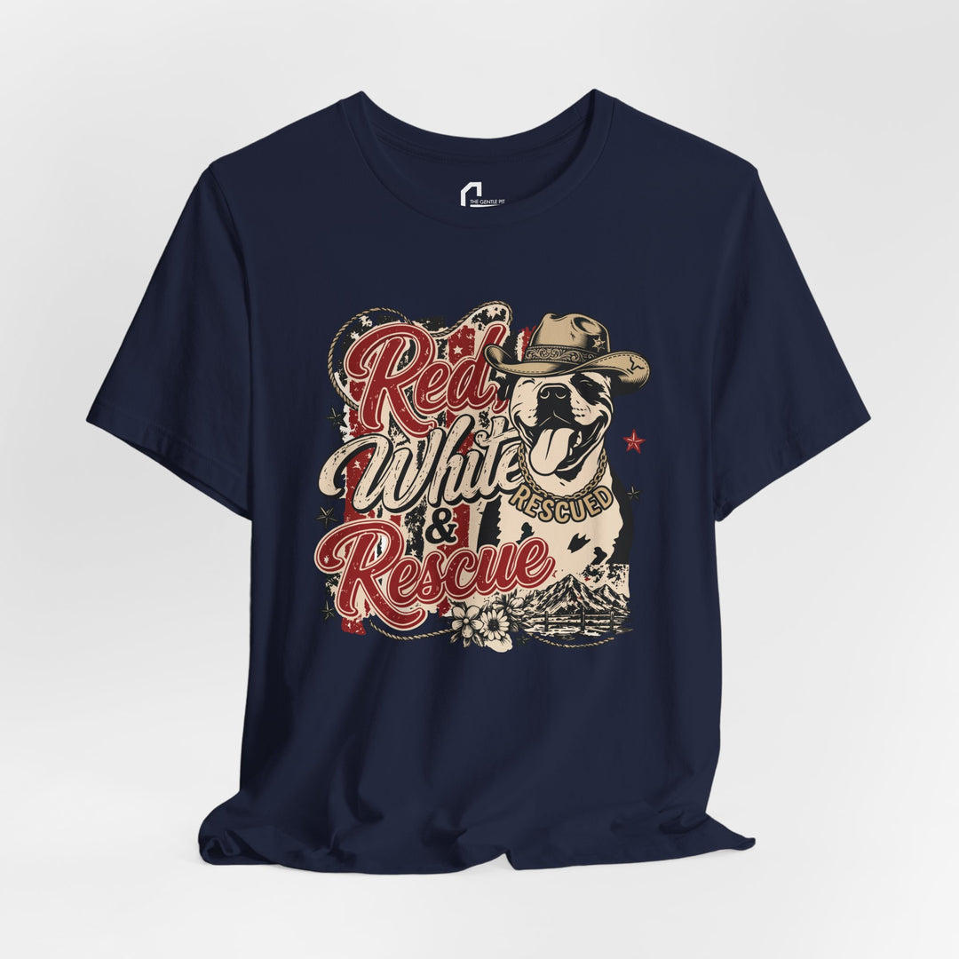Red White and Rescue Short Sleeve Tee