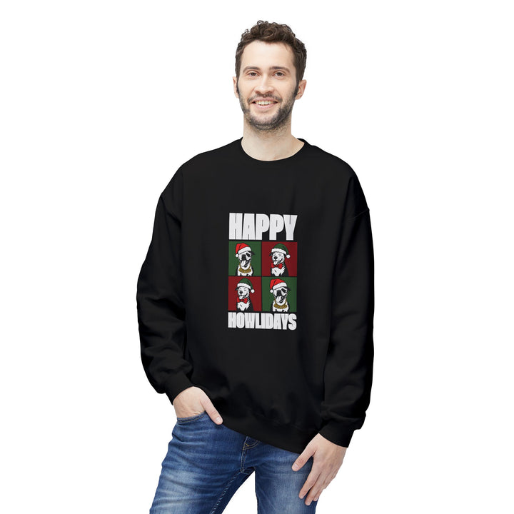 Happy Howlidays 2025 V2 Softstyle Fleece Crewneck Sweatshirt