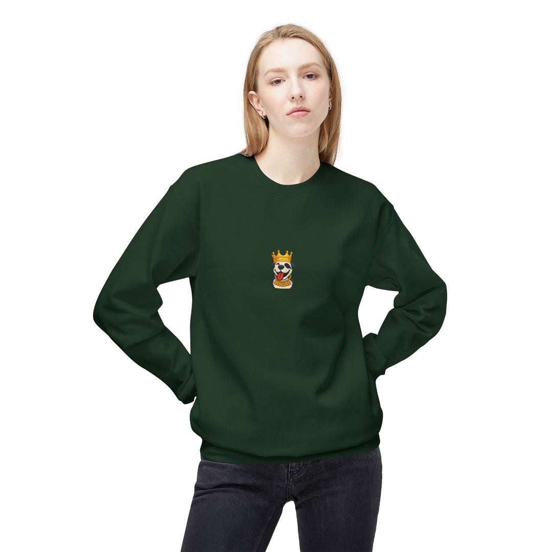 Crowned Pit Emoji Softstyle Fleece Crewneck Sweatshirt