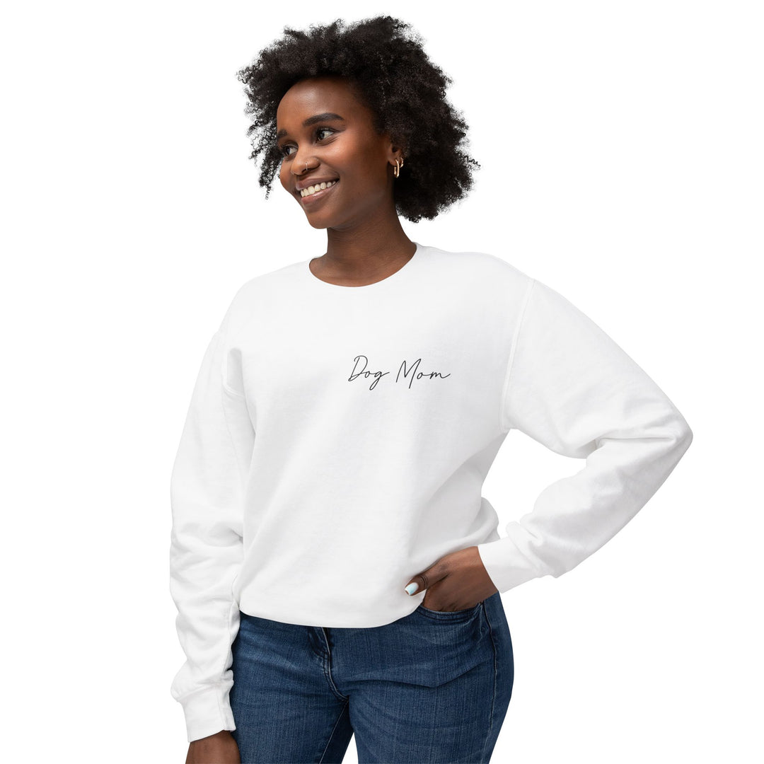 Dog Mom Cursive Unisex Premium Sweatshirt