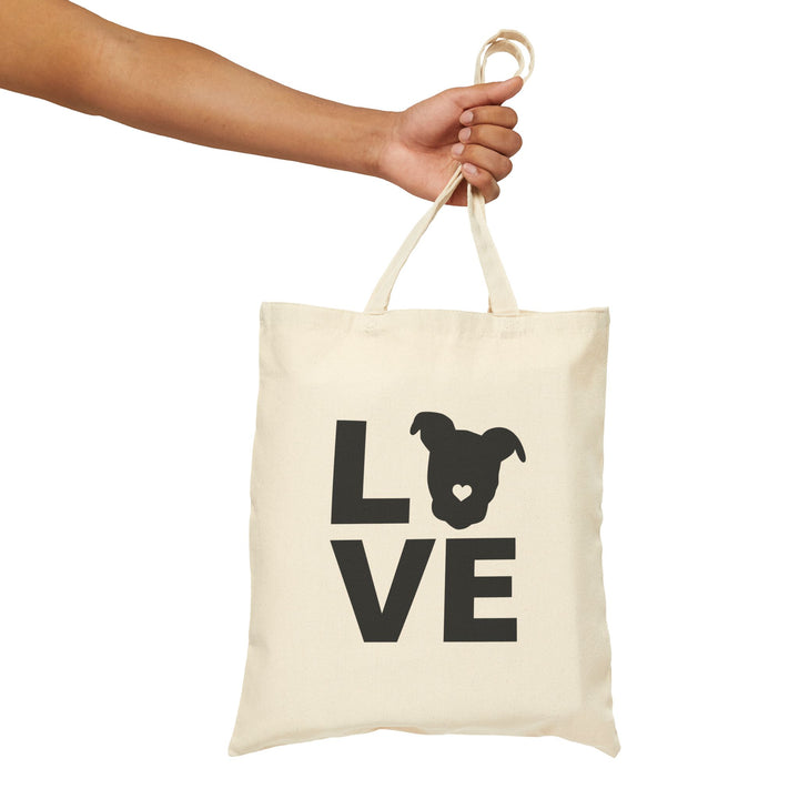 LOVE Cotton Canvas Tote Bag