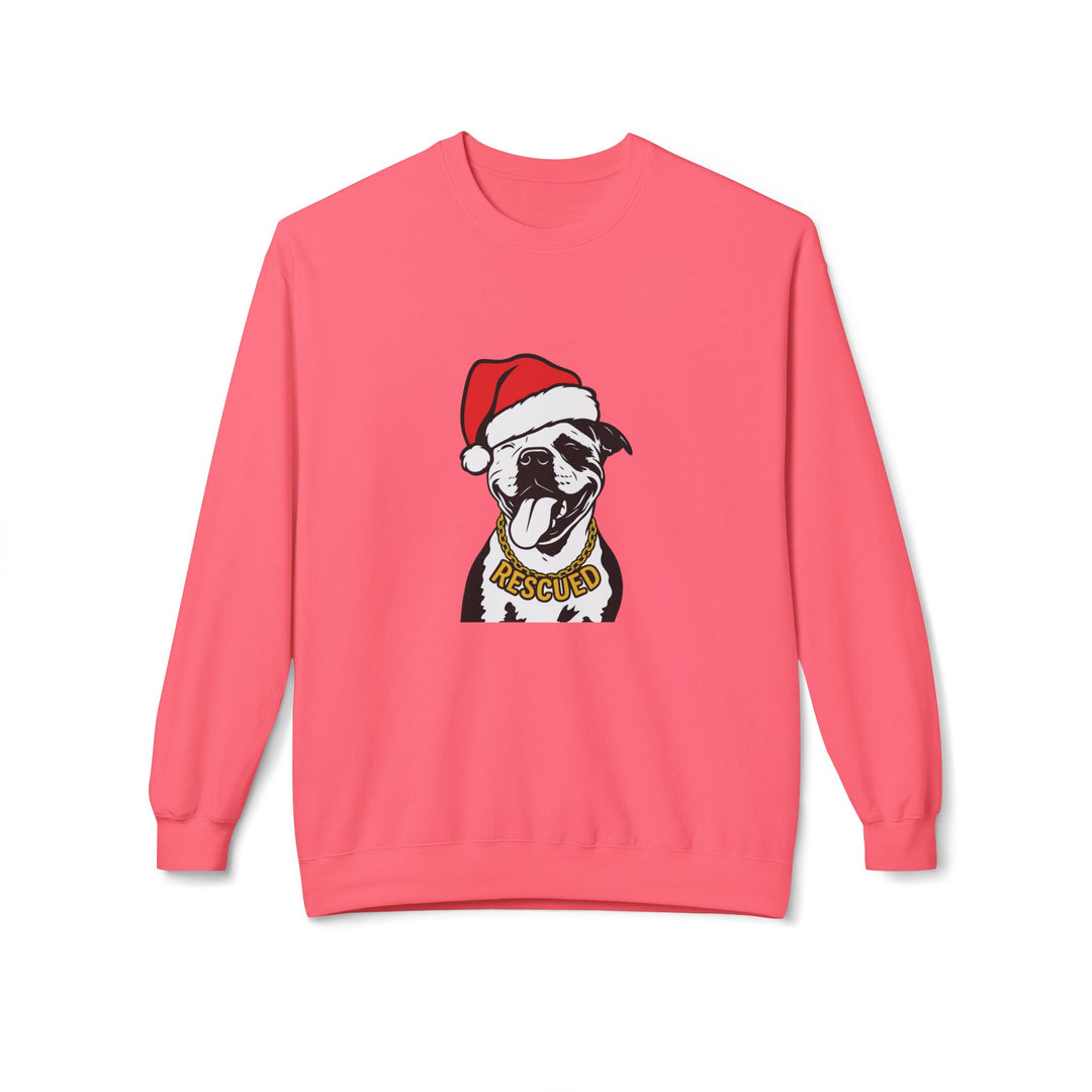 Rescue Pit Christmas Softstyle Fleece Crewneck Sweatshirt