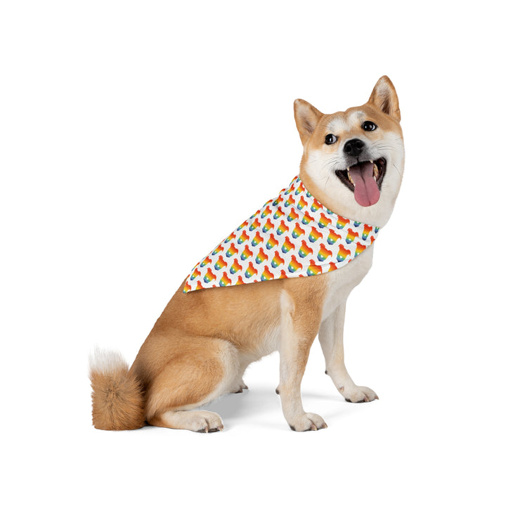 TGP Pattern Rainbow Pet Bandana