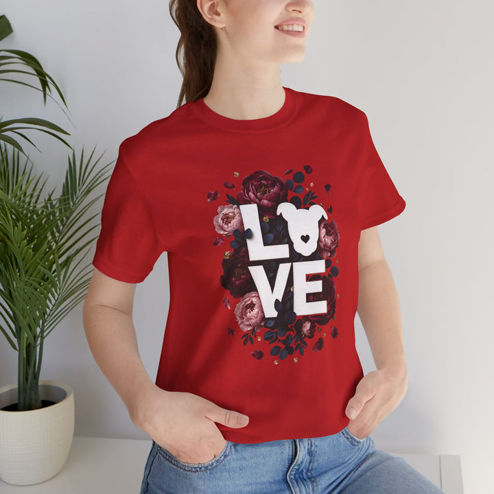 LOVE Floral Premium V1 Short Sleeve Tee